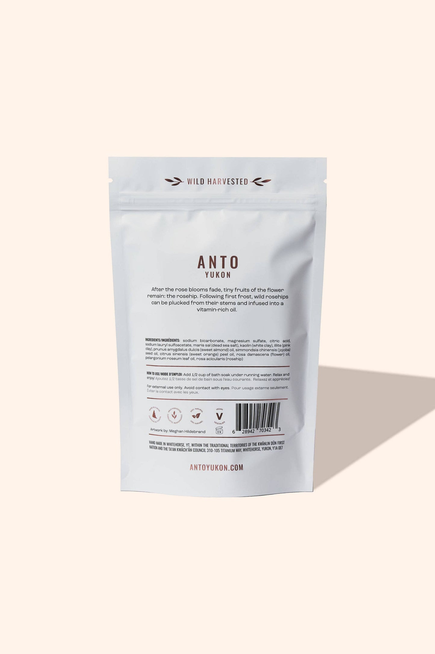 Anto Yukon - Foaming Rosehip Bath Soak - 100 g