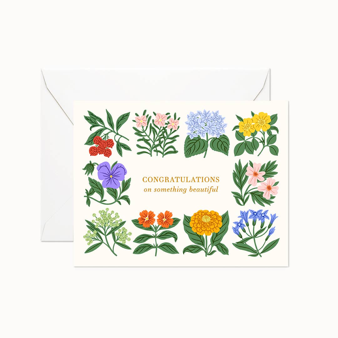 Linden Paper Co. - Something Beautiful Congratulations | Greeting Card