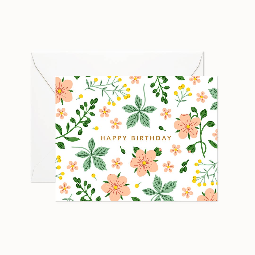 Linden Paper Co. - Wild Garden Birthday Card