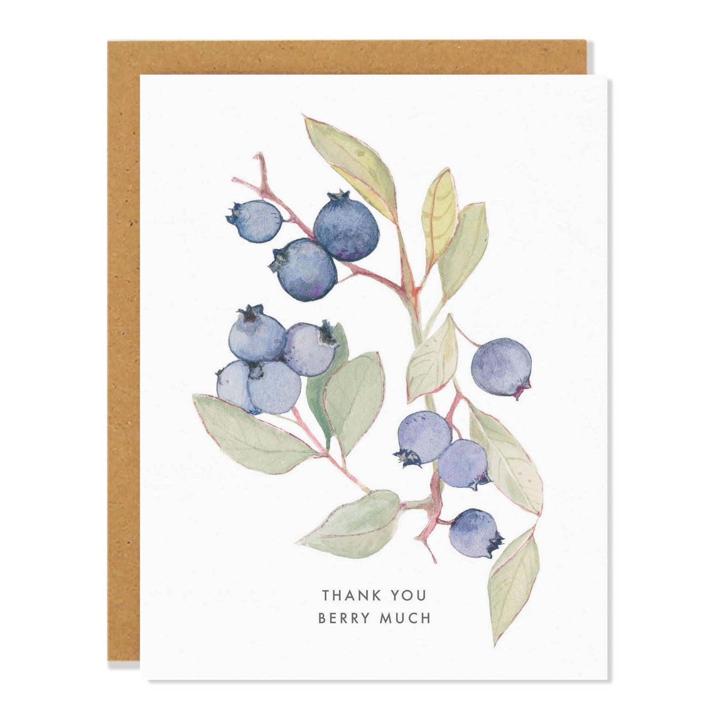 Sarah Voyer Paper - Blueberry Thank You Card