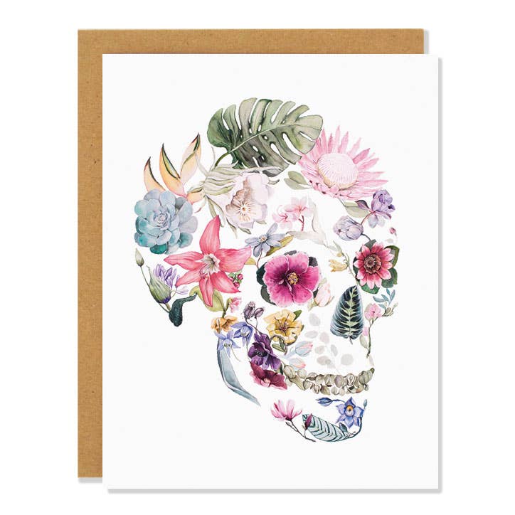 Sarah Voyer Paper - Flower Skull Everyday Greeting Card