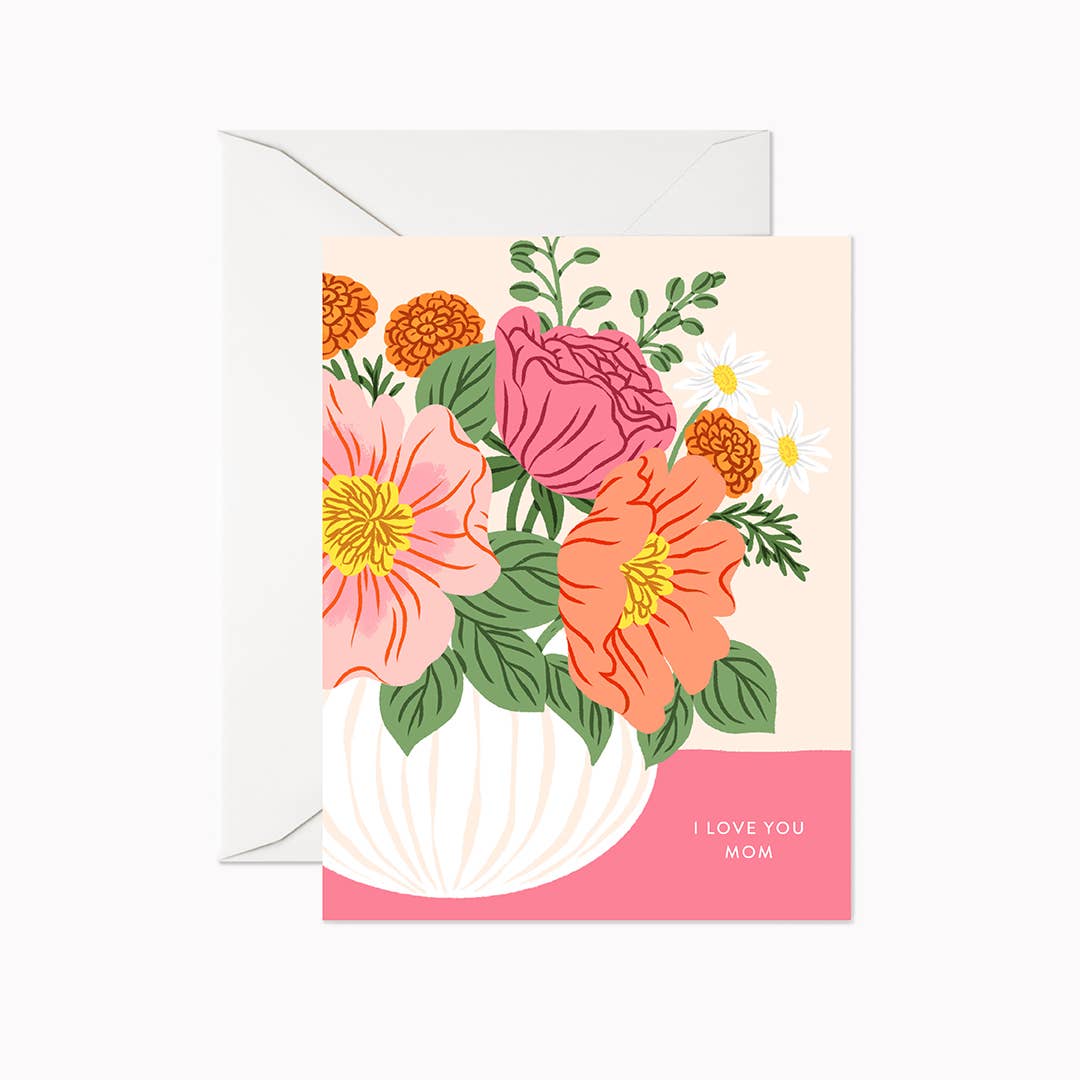Linden Paper Co. - I Love You mom | Greeting Card
