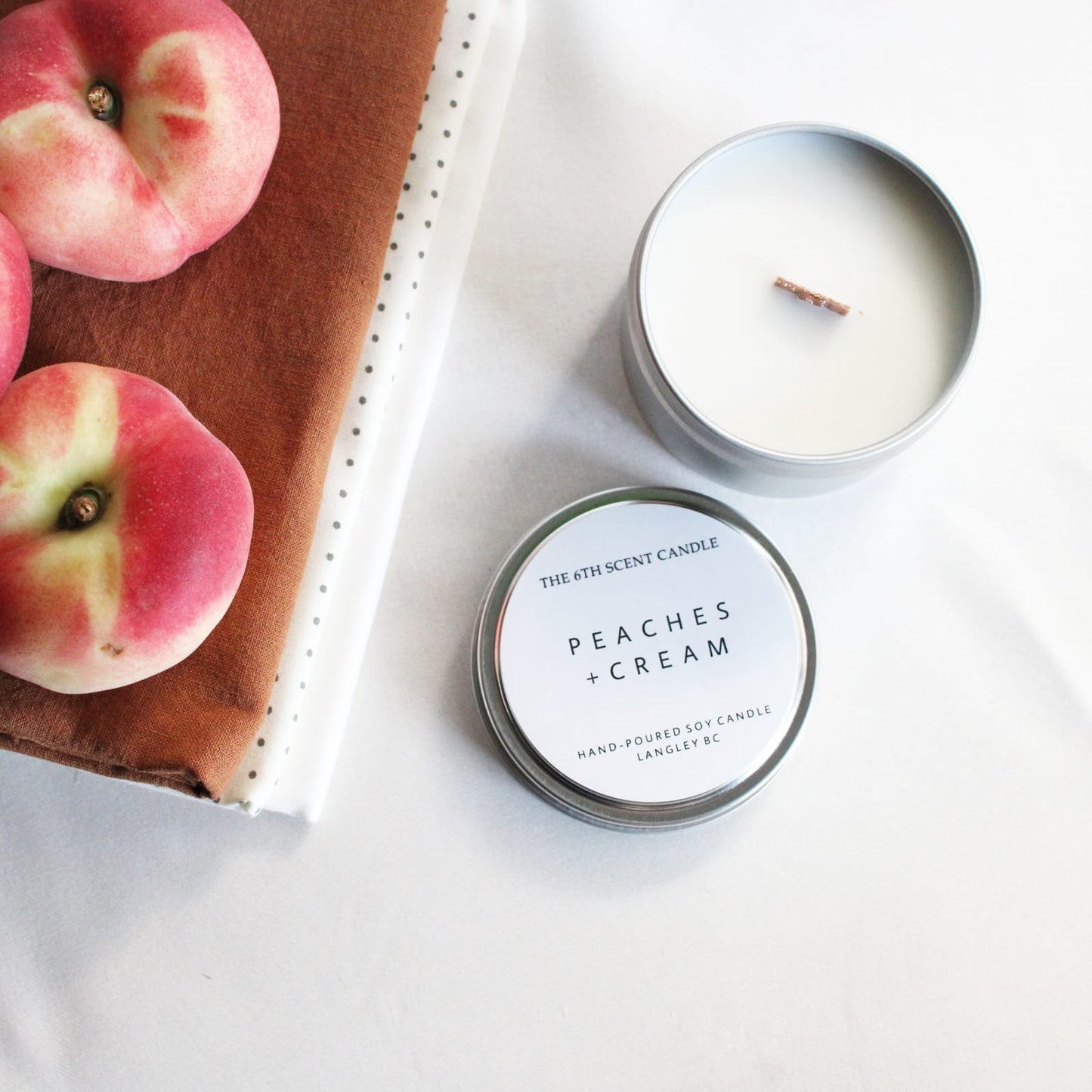 PEACHES + CREAM SOY CANDLE