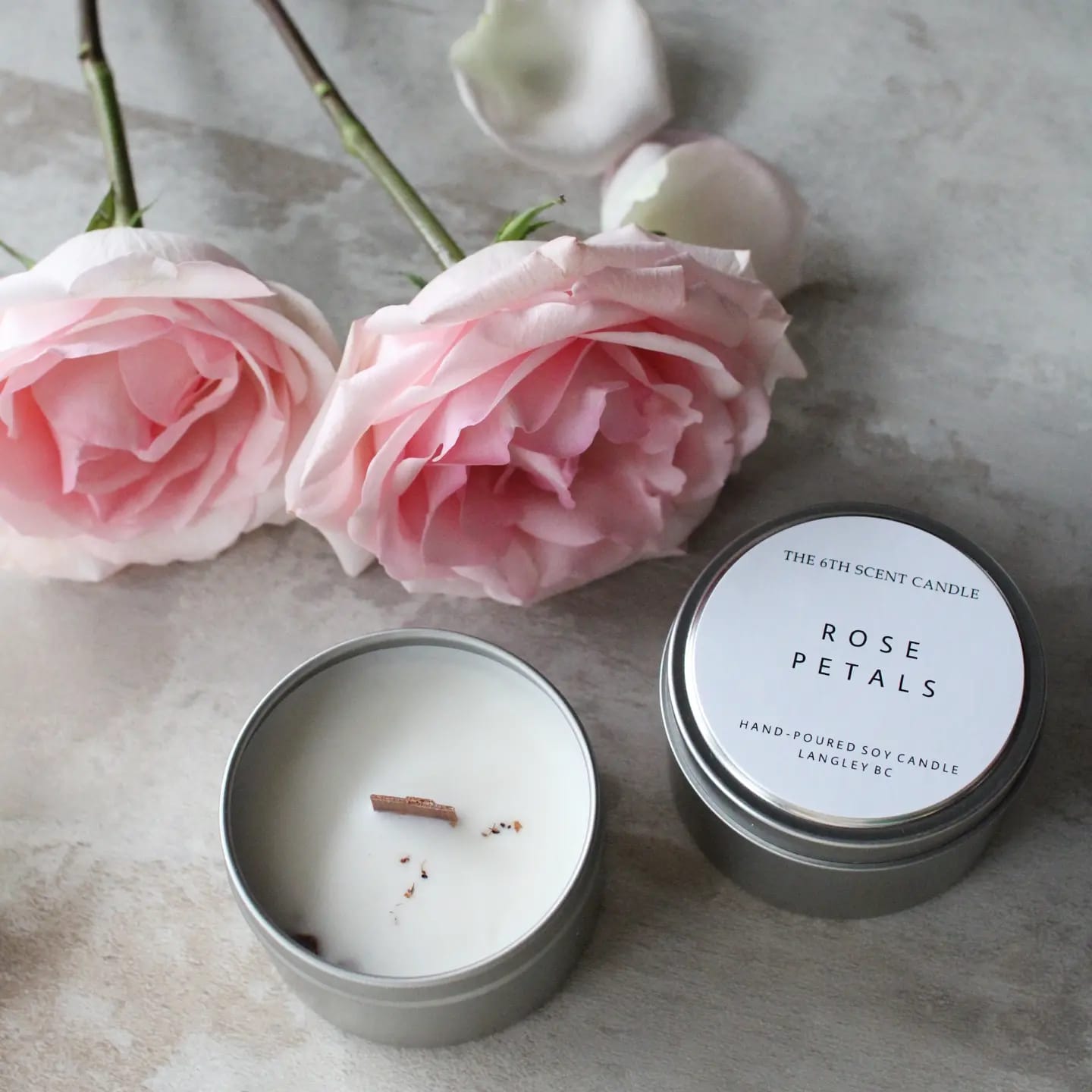 ROSE PETAL SOY CANDLE