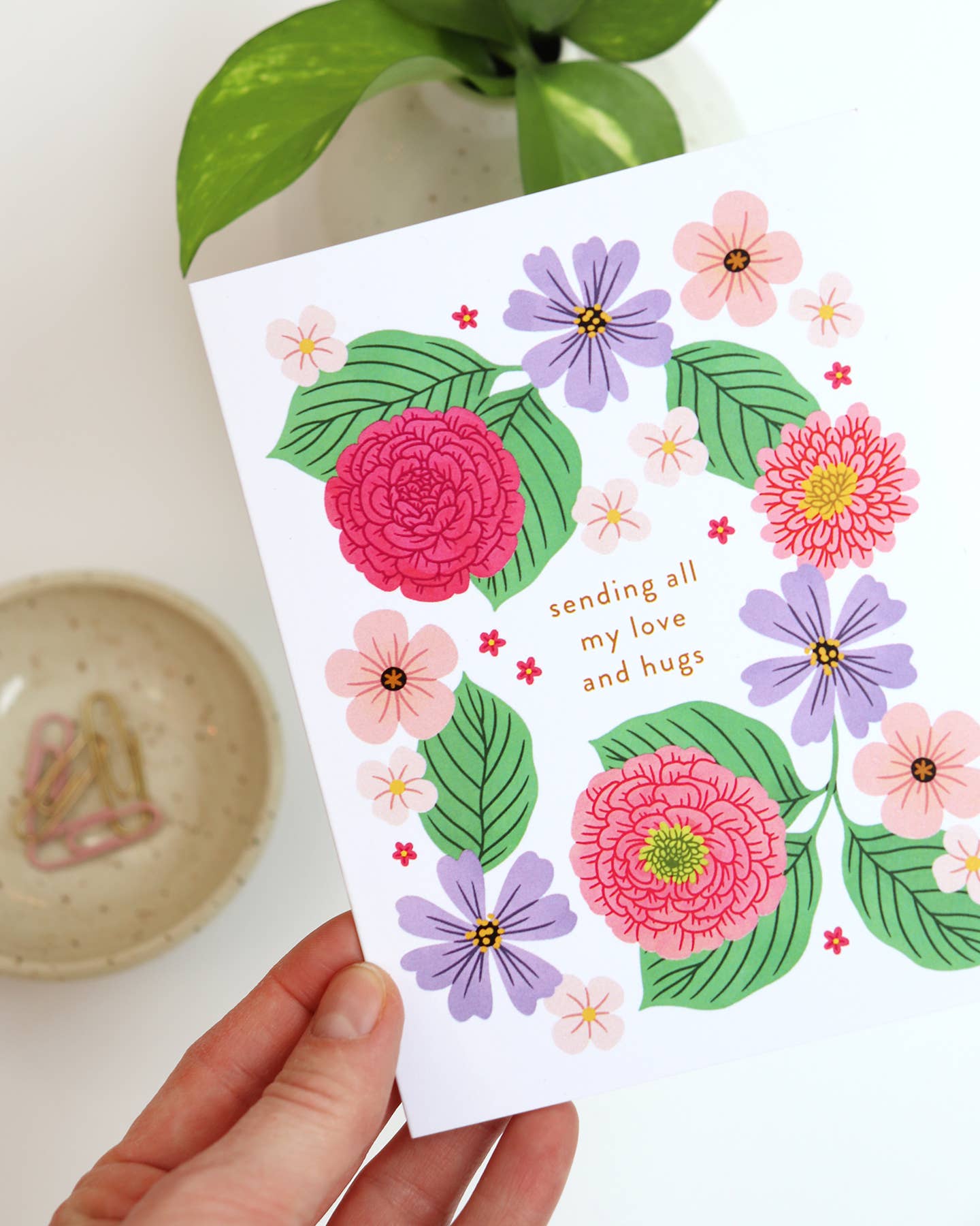 Linden Paper Co. - Sending All My Love And Hugs Card