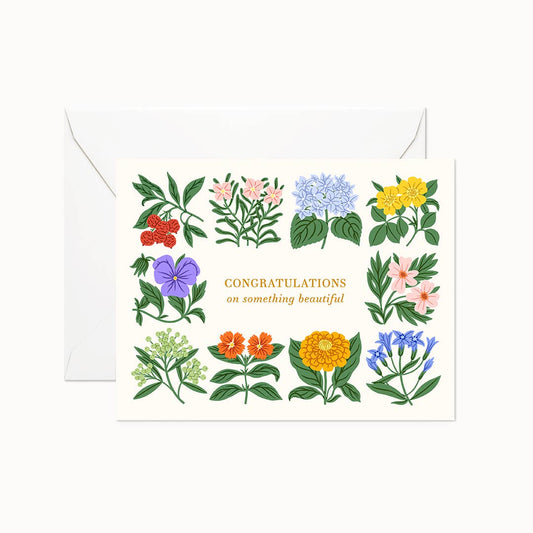 Linden Paper Co. - Something Beautiful Congratulations | Greeting Card