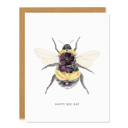 Sarah Voyer Paper - Bee Day - Birthday Greeting Card