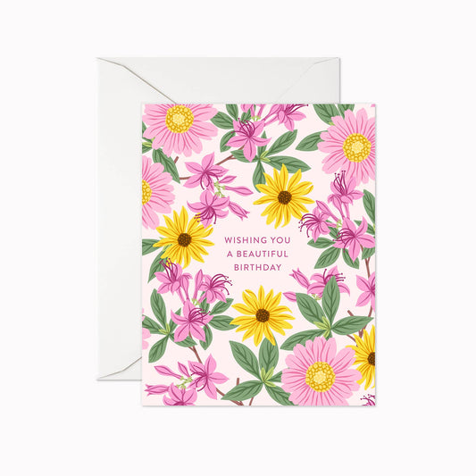 Linden Paper Co. - Wishing You A Beautiful Birthday | Greeting Card