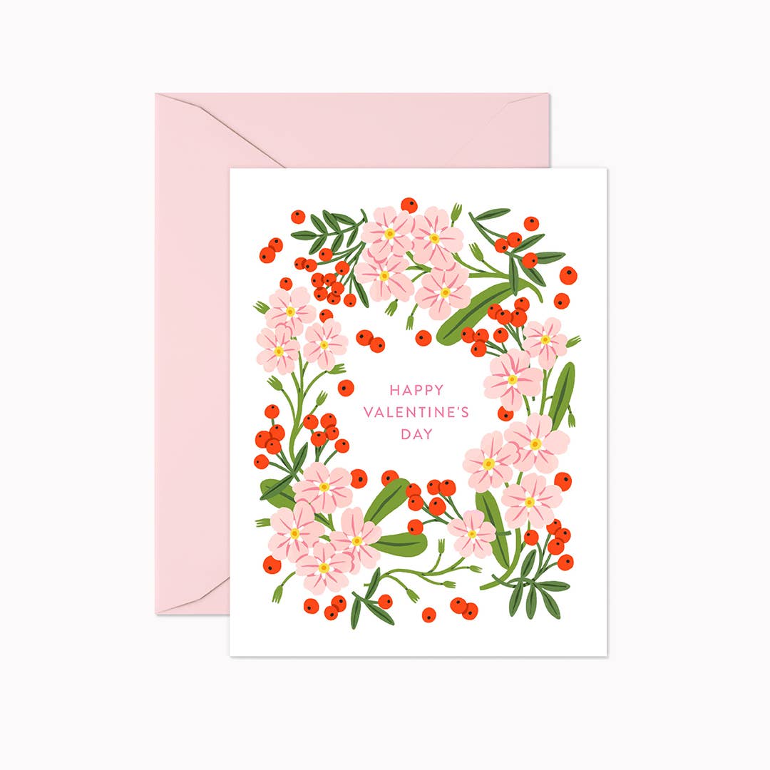 Linden Paper Co. - Happy Valentine's Day Berries | Greeting Card