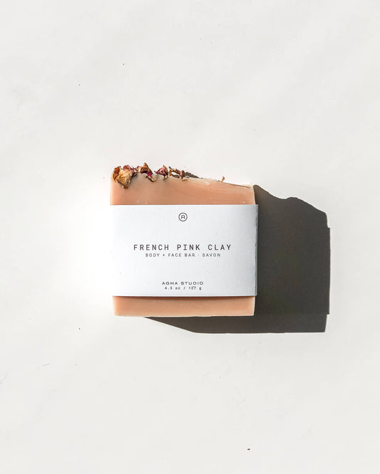 Agha Studio - French Pink Clay Body + Face Bar