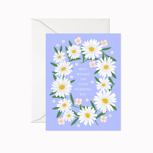 Linden Paper Co. - Best Wishes Wedding Daisies | Greeting Card