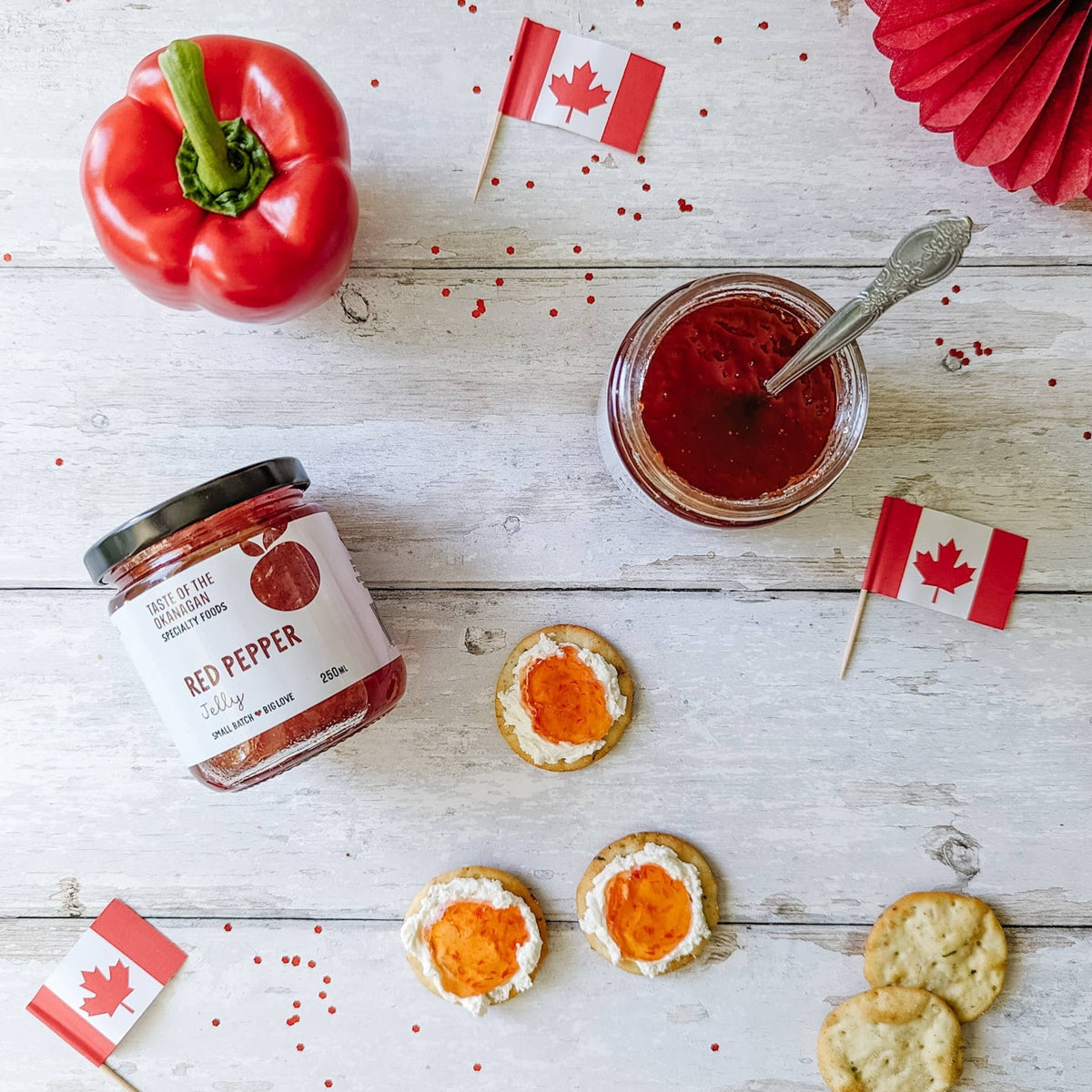 Taste of the Okanagan - Red Pepper Jelly — Classic Pepper Jelly for Cheese Boards