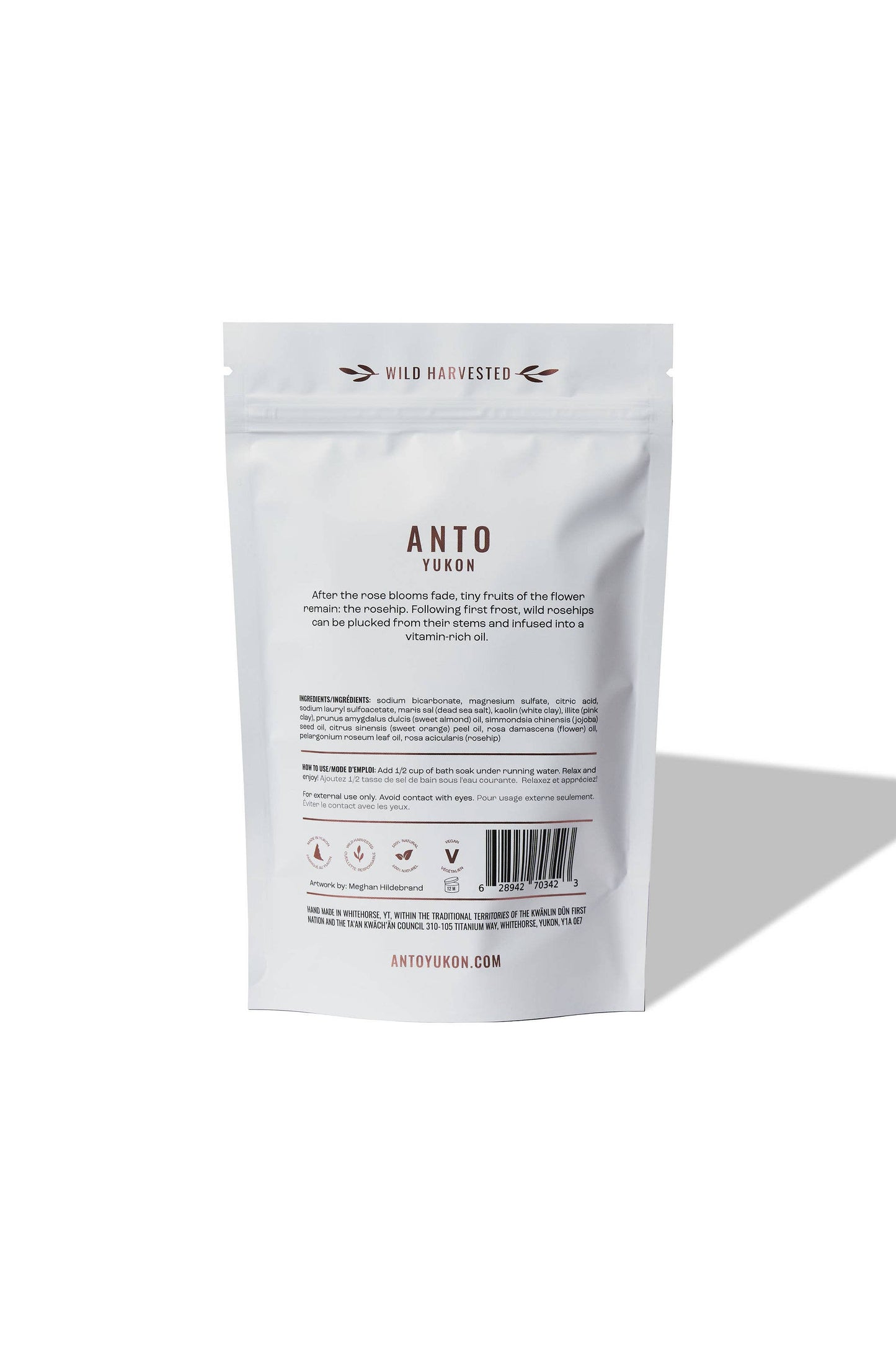 Anto Yukon - Foaming Rosehip Bath Soak - 100 g