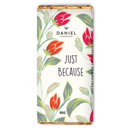 Just Because Milk Chocolate Bar, 85g