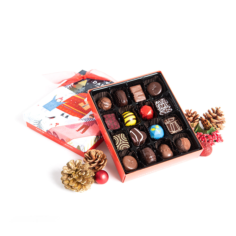 Santa Box, Assorted Chocolate 16 pc