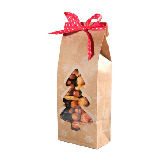 Christmas Tree Bag, Spicy crunch (nuts and crackers) 100g