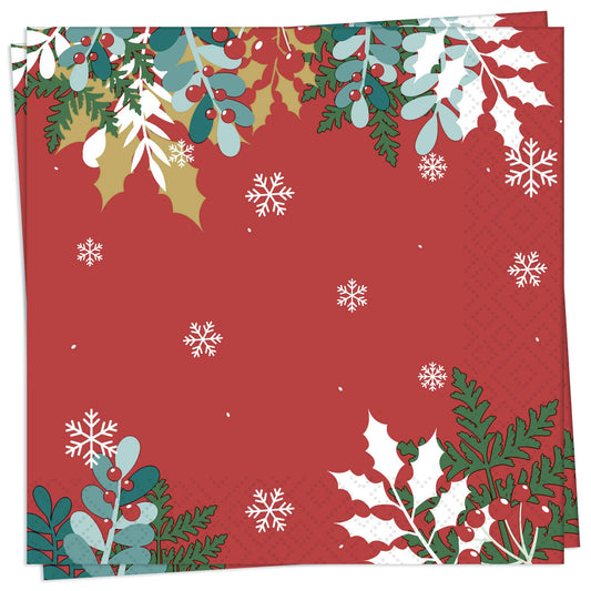 Twilight Collection - Merry Holly - Luncheon Napkin