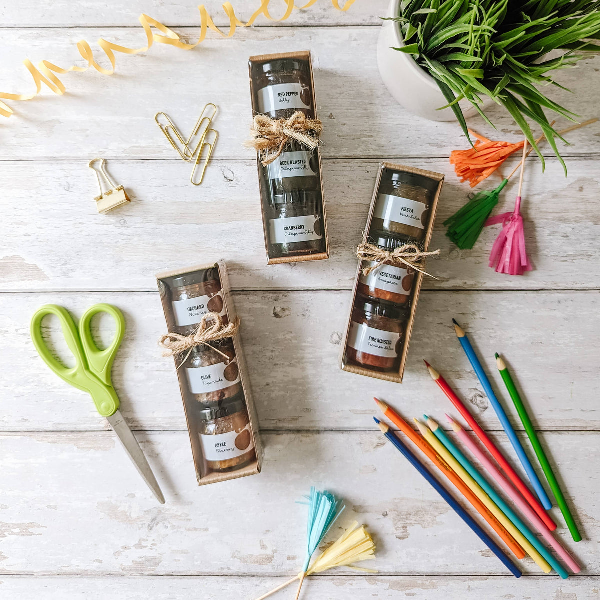 Taste of the Okanagan - Mini Trio Jelly & Preserve Gift Set for Cheese & Charcuterie