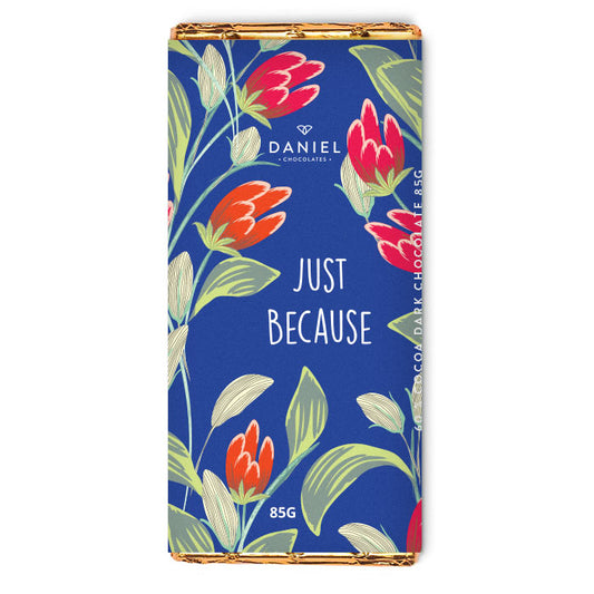 Just Because Dark Chocolate Bar, 85g