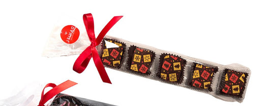 Tray of 5 Christmas Ganache chocolates