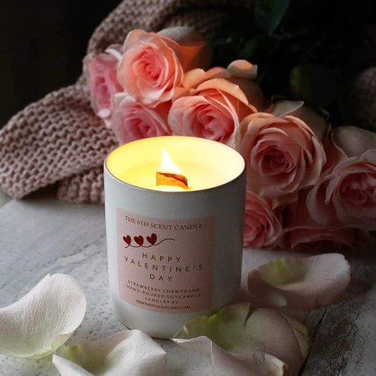 Valentine’s Candle – Strawberry Champagne Soy Candle
